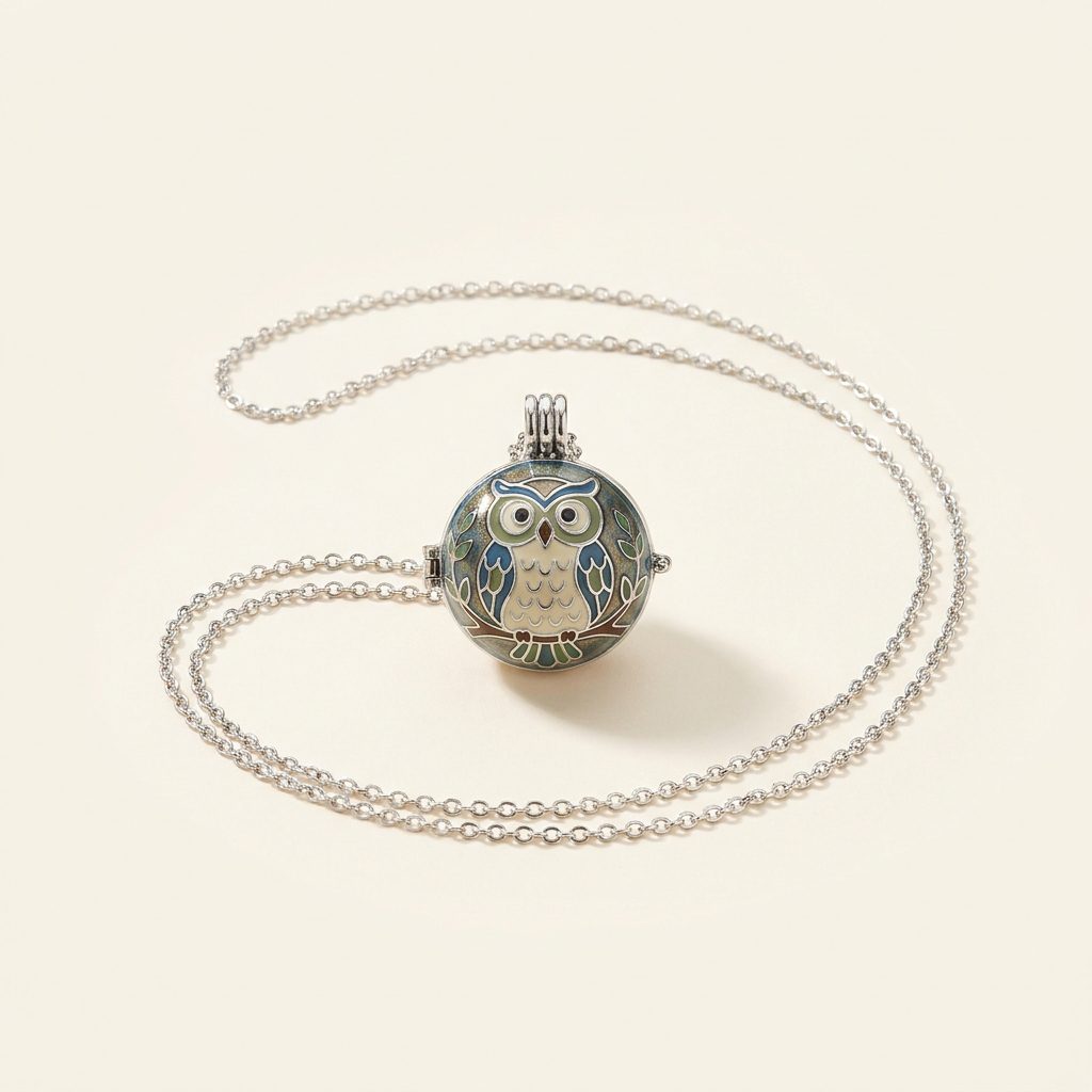 Bola de grossesse Hibou en émail protecteur
