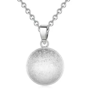 Bola de grossesse boule givrée scintillante plaqué argent