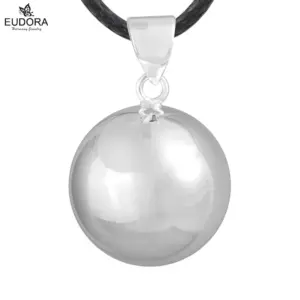 Bola de grossesse boule lisse polie miroir plaqué argent