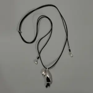 Collier bola carillon éolien cuivre argent et agate noire